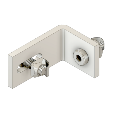 MODULAR SOLUTIONS ALUMINUM BRACKET&lt;br&gt;GUARD UNIT FIXING ANGLE